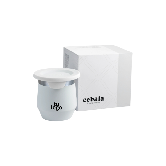 Mate de Acero Inoxidable Premium Blanco –  Empresarial Personalizado