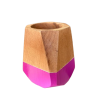 Mate De Algarrobo Hexagonal Rosado