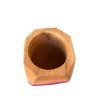 Mate De Algarrobo Hexagonal Rosado