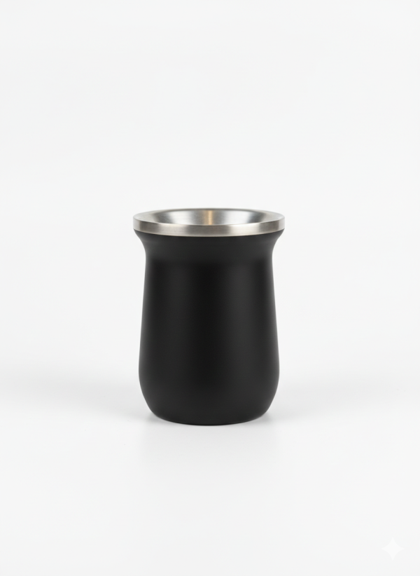 Mate de acero inoxidable Negro