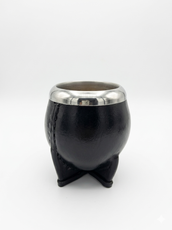 Mate De Calabaza Forrado virola estilo joyero de alpaca